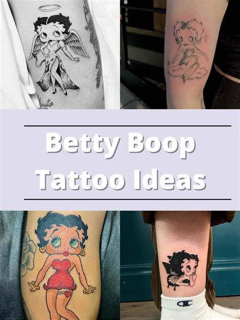 betty boop with tattoos|betty boop angel tattoo designs.